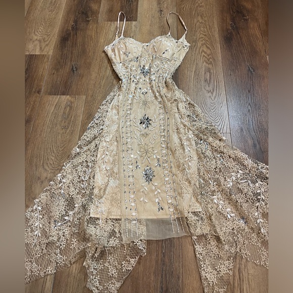 Vintage Y2K Beaded Dress Vintage Sue Wong Dress Vintage Lace Fairy Prom Wedding - Picture 12 of 17